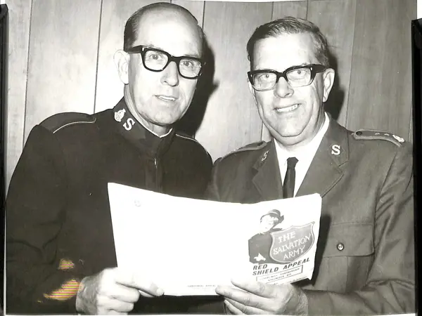 Photo of Lieut-Colonel Peter Lucas and Brigadier Edwin Marion