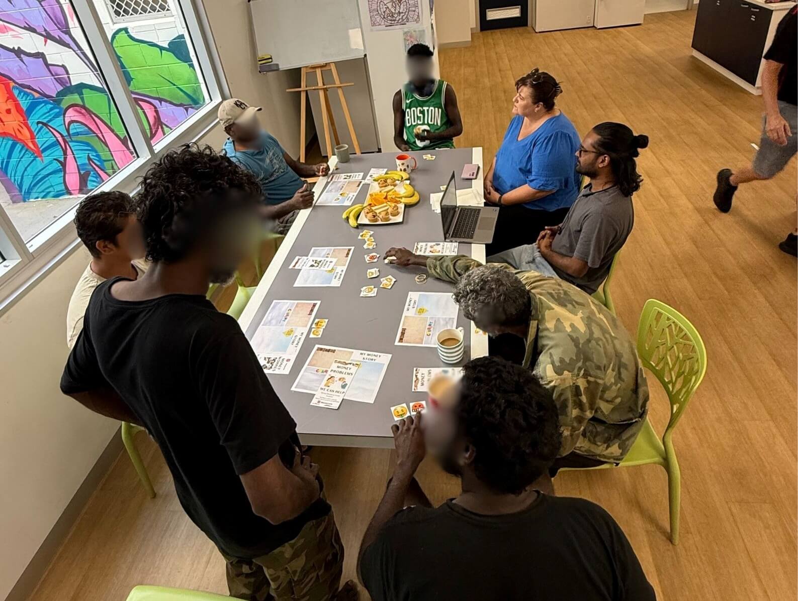 Individuals doing a planning session