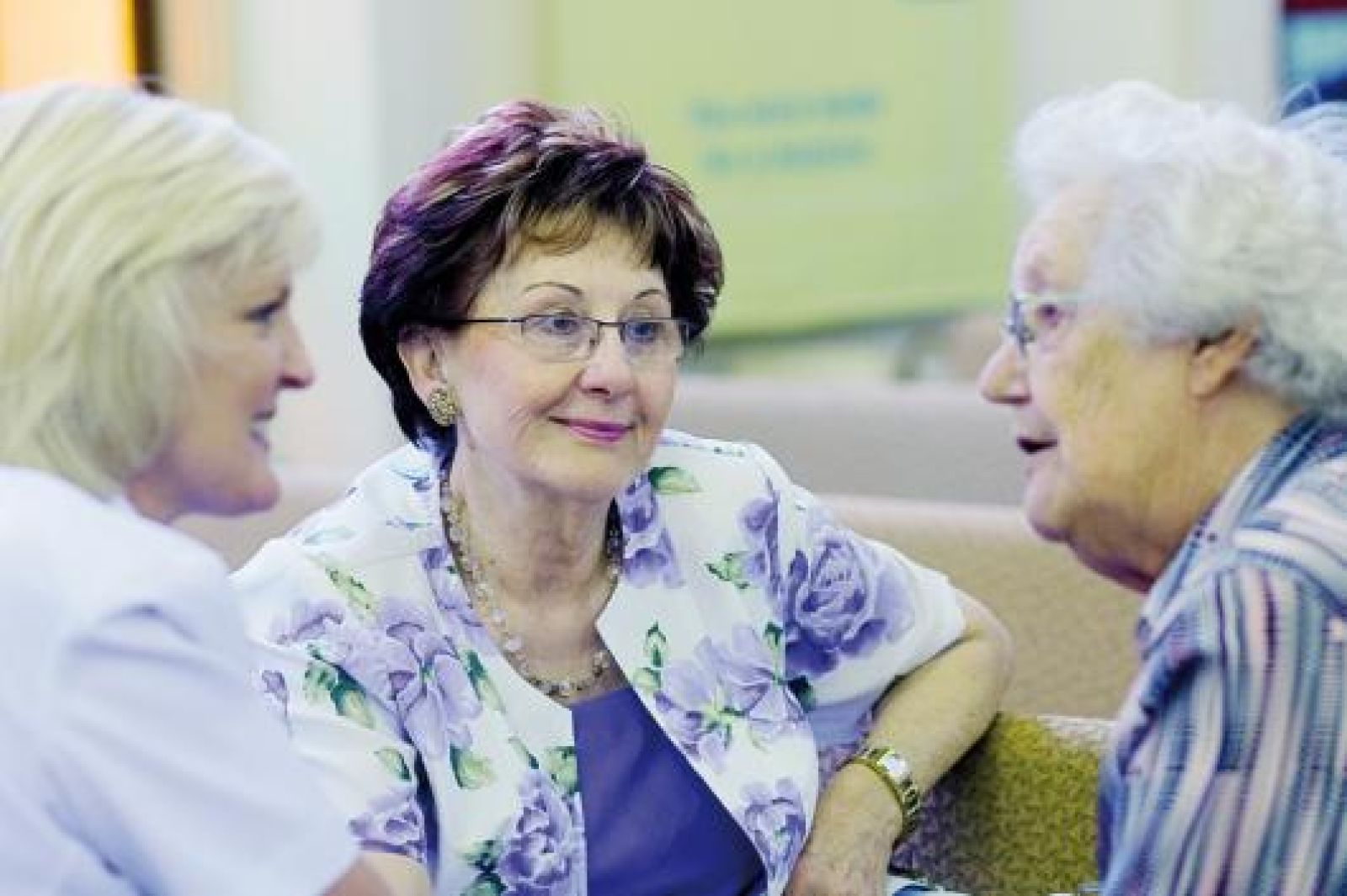Small group of women talking