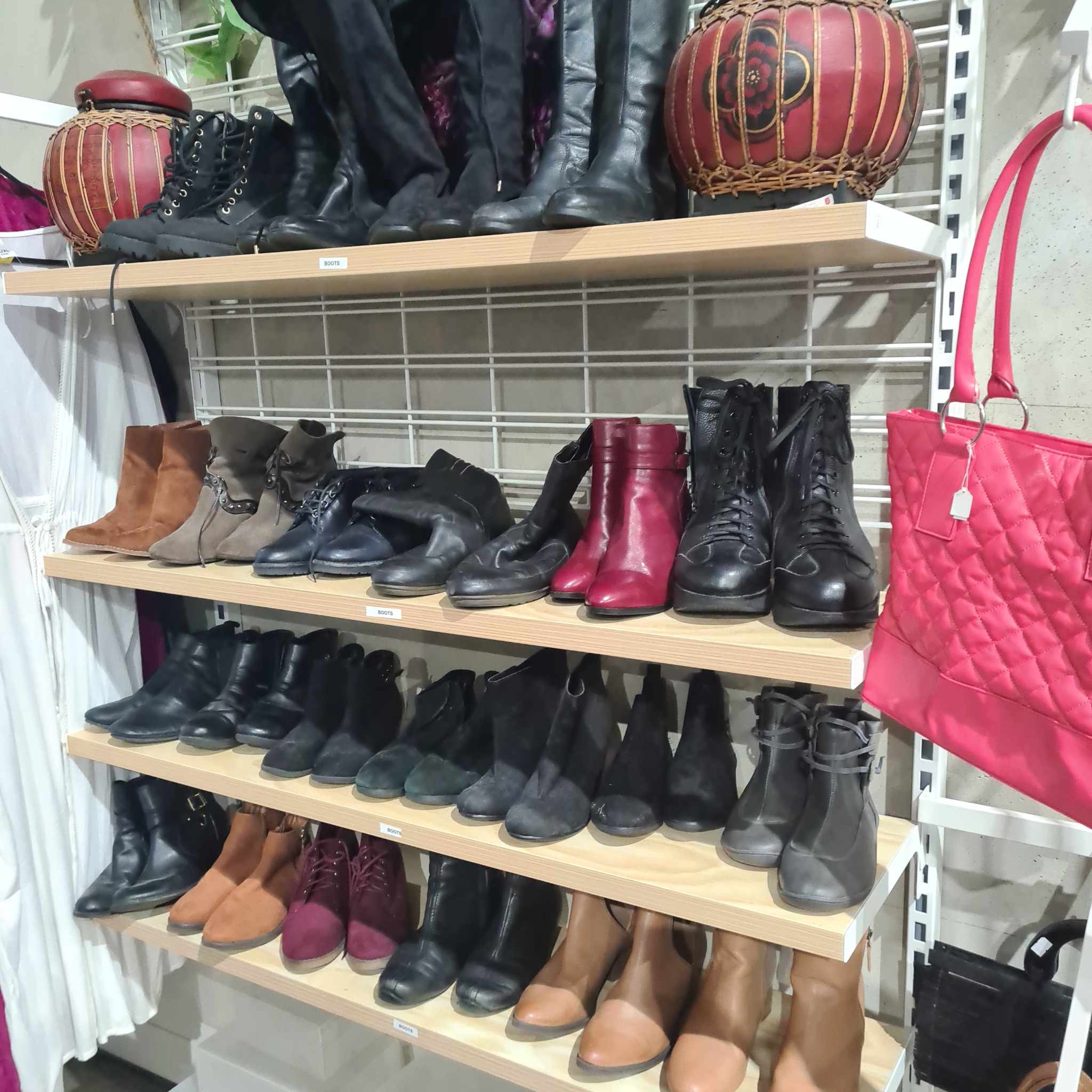 Shoes for sale at Ocean Grove thrift store