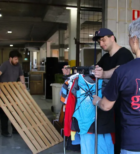 Volunteering at a salvos store