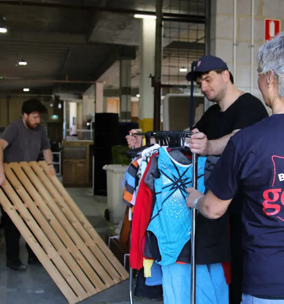Volunteering at a salvos store