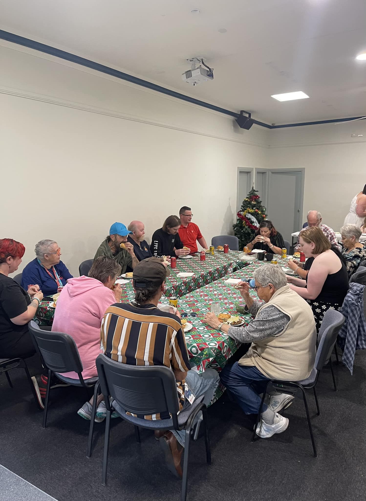 people having a meal