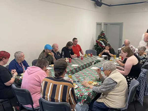people having a meal
