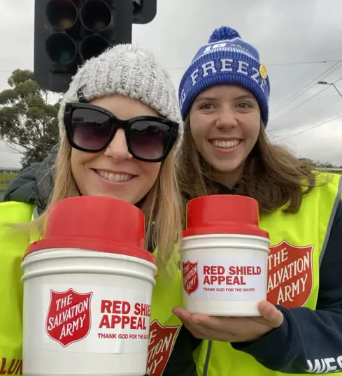 Volunteers support during RSA