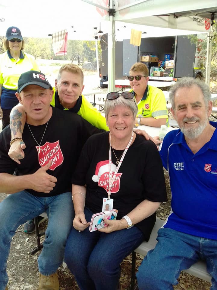 Volunteers smiling