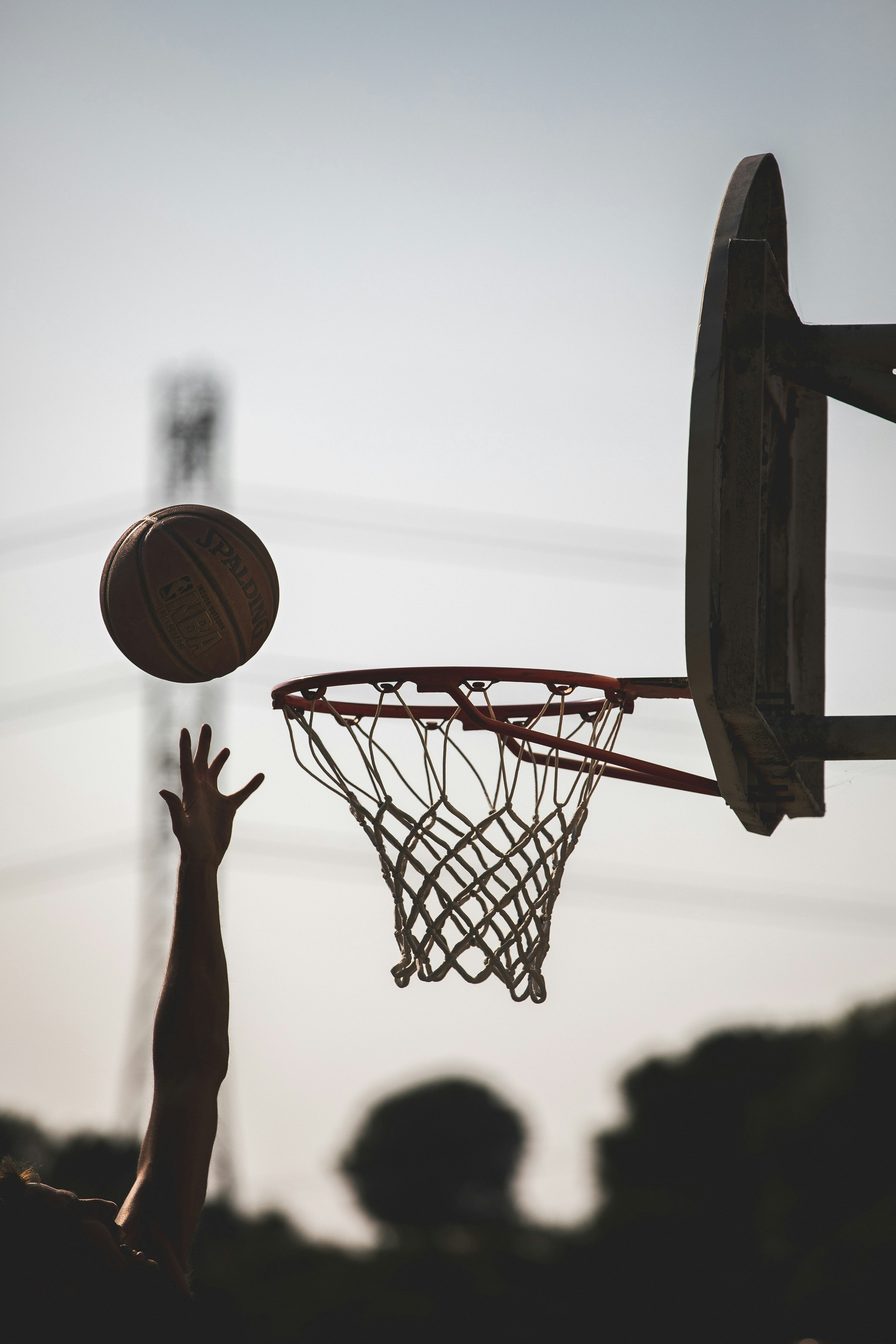 Close up of slam dunk