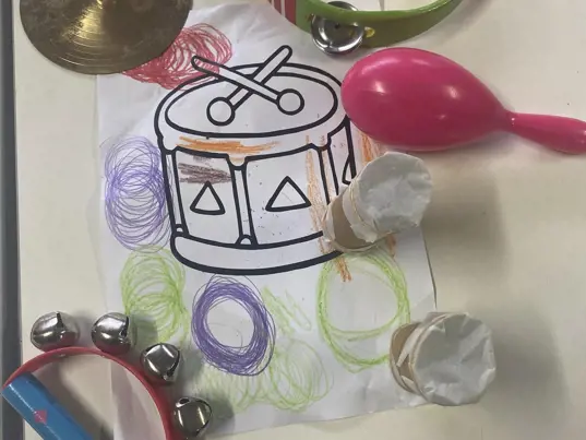 playtime items and drawing