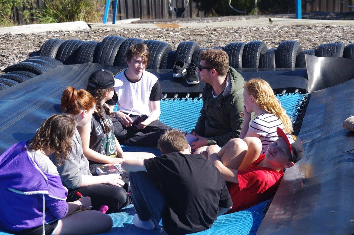 Small group of young adults