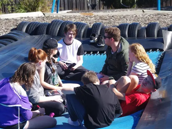 Small group of young adults