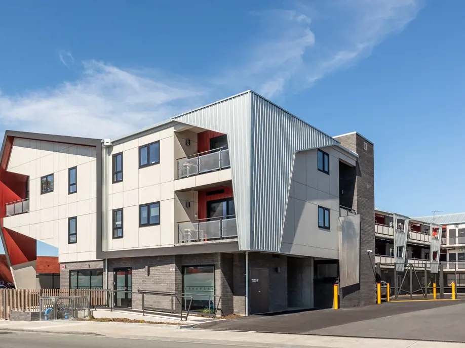 Sideview of the Hopkins Street housing
