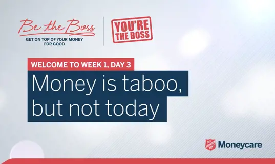 Day 3: Money is taboo, but not today!
