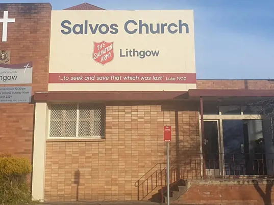 Photograph of the exterior of Lithgow Salvos Church.