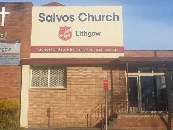 Photograph of the exterior of Lithgow Salvos Church.