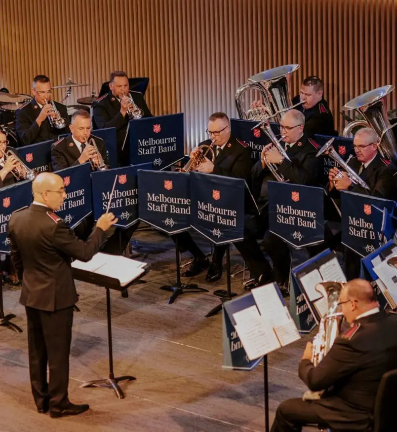 The Melbourne Staff Band today — continuing a legacy of music, ministry and mission.