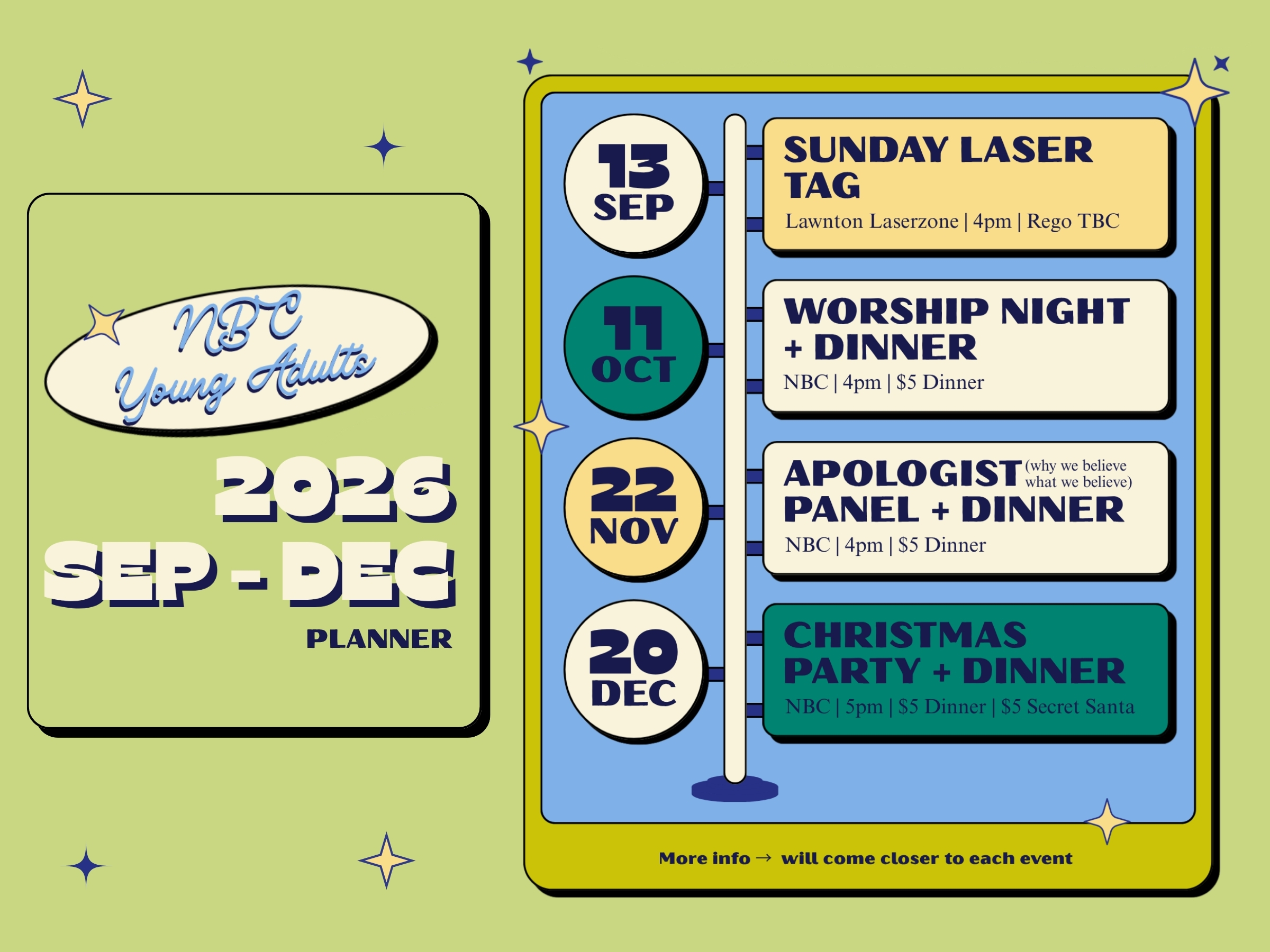 Download the latest Young Adults planner here