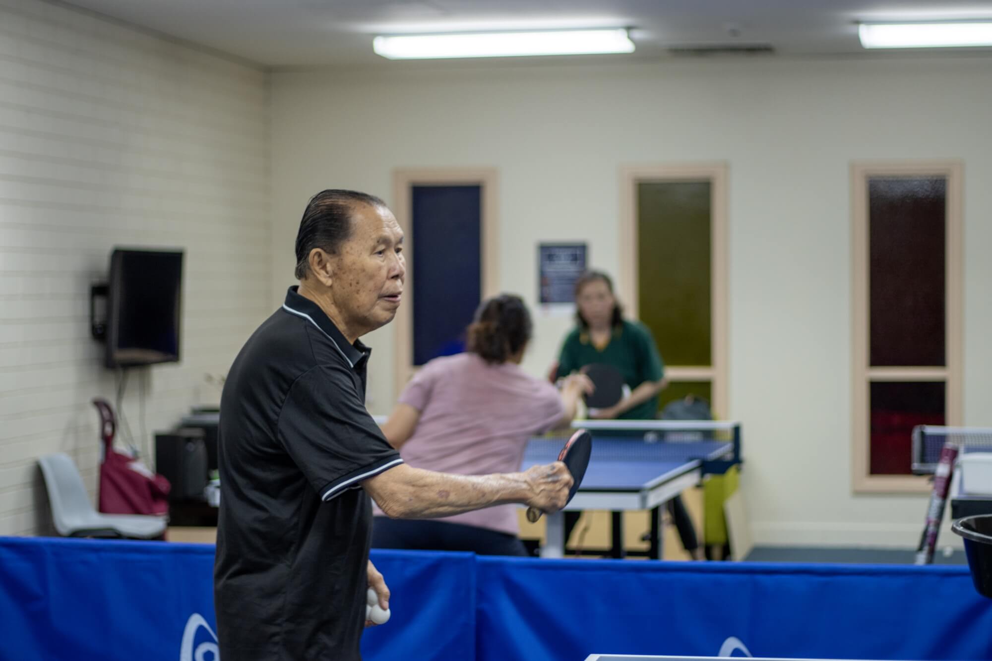 Table tennis session at our corps