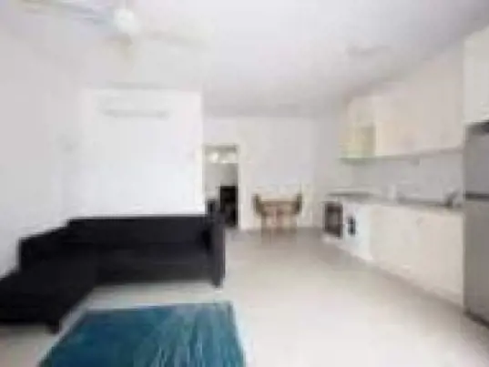 Living room and kitchen