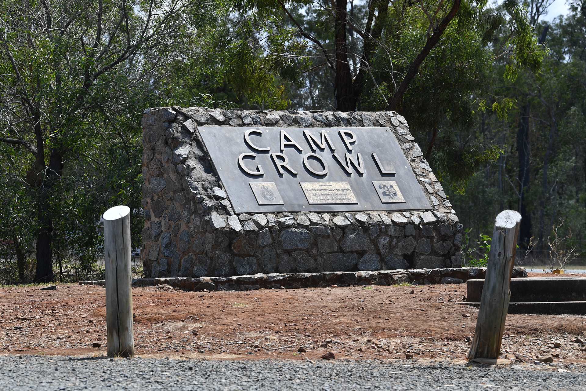Upon its establishment, the camp consisted of four paddocks that were used for training and drill. 