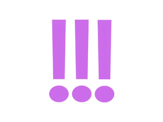 Three exclamation marks