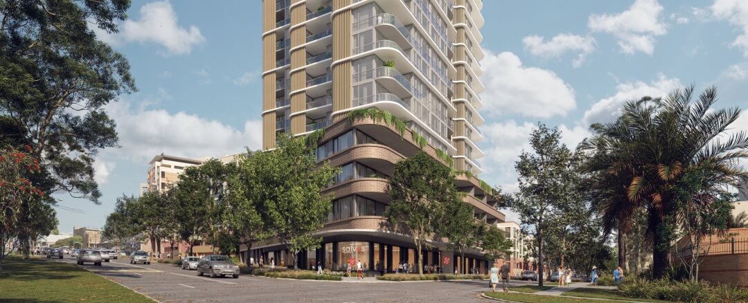 Architectural artist impression of the planned Miranda site redevelopment.