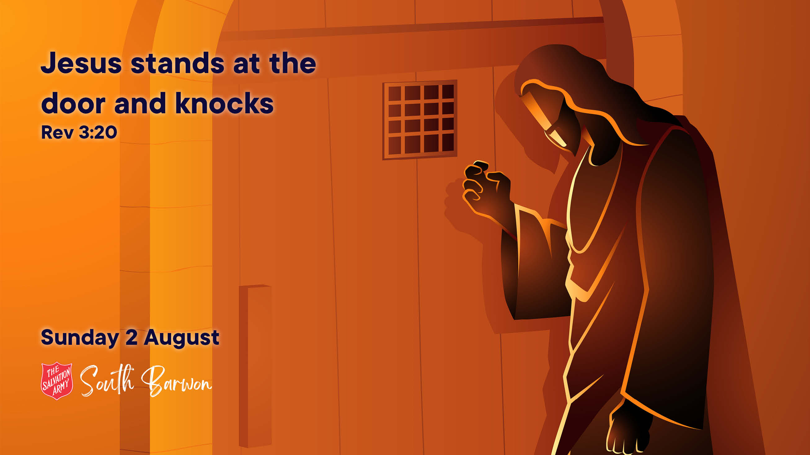 Listen, I stand at the door and knock.