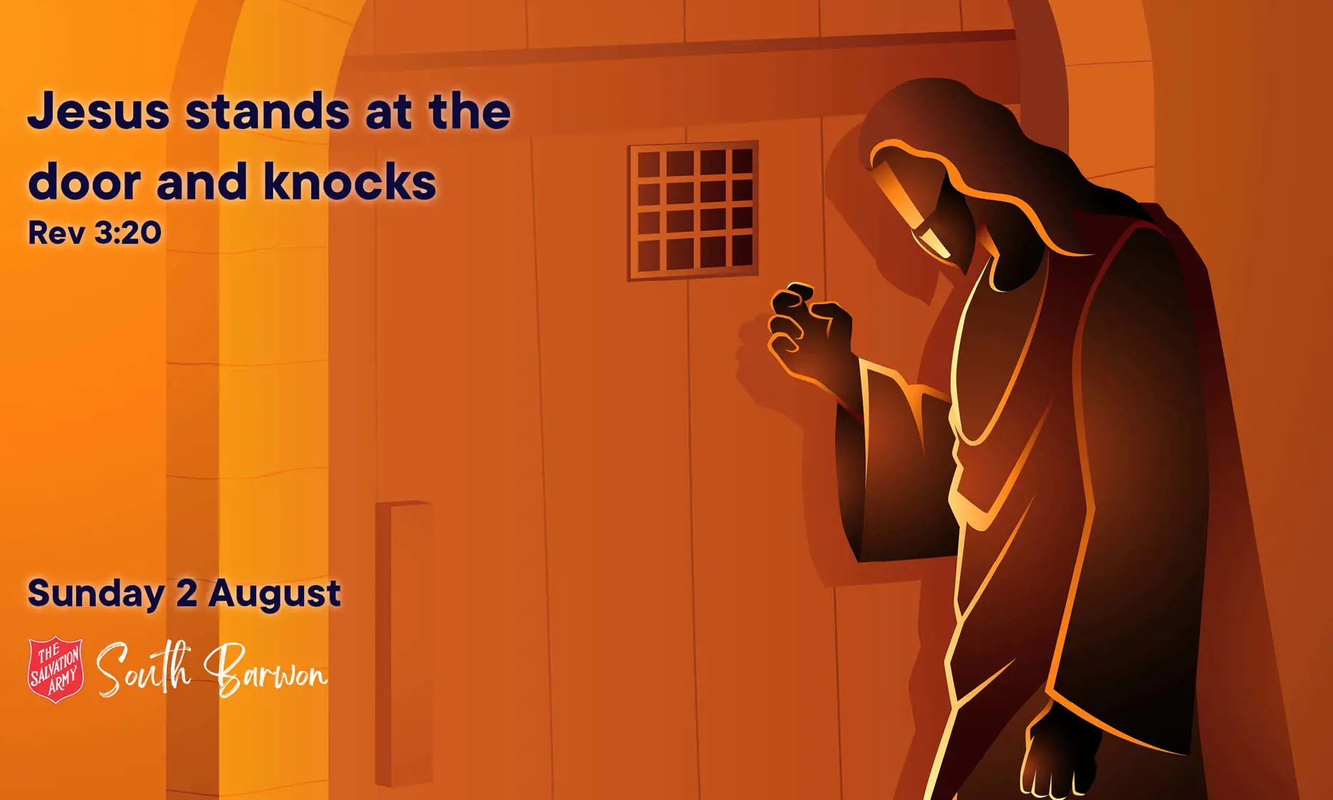 Listen, I stand at the door and knock.