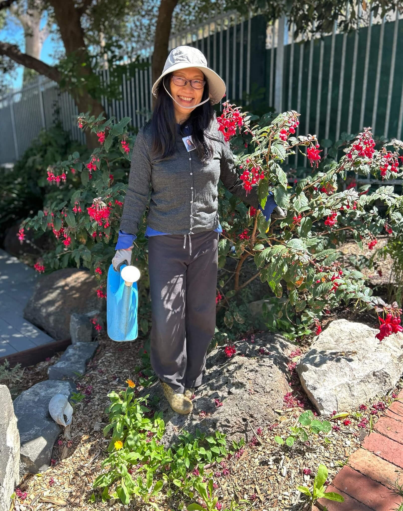 Jenny gardening at The Well