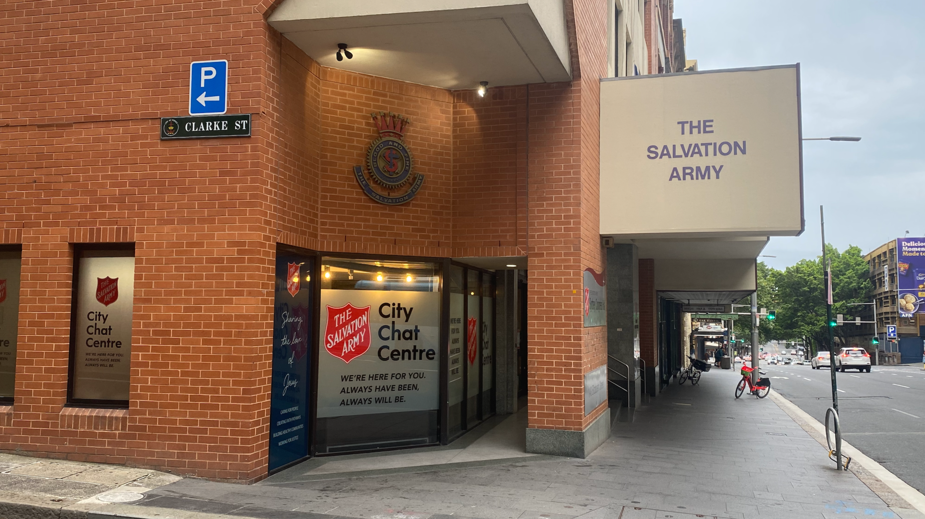 Photo of the exterior building of The Salvation Army Elizabeth Street Centre.