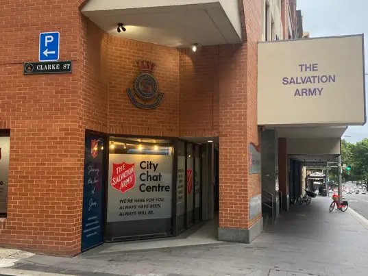 Photo of the exterior building of The Salvation Army Elizabeth Street Centre.