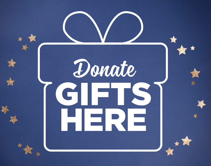 Donate gifts here poster