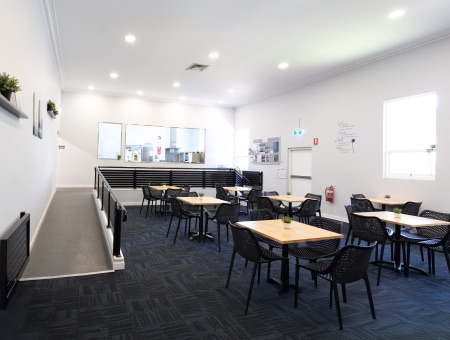 Cafe and entertainment area&nbsp;