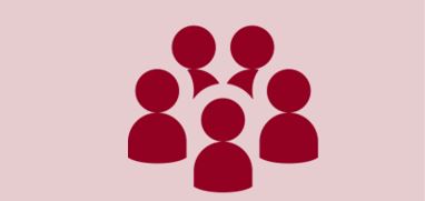 Illustrated graphic of a circle of people together.