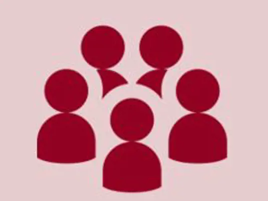 Illustrated graphic of a circle of people together.